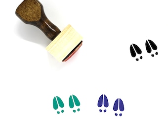 Reh Fußabdruck Holzstempel Nr. 1