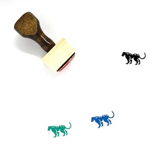 Jaguar Wooden Rubber Stamp No. 11