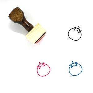 Tomato Wooden Rubber Stamp No. 100