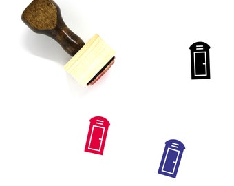 Outhouse Wooden Rubber Stamp No. 2