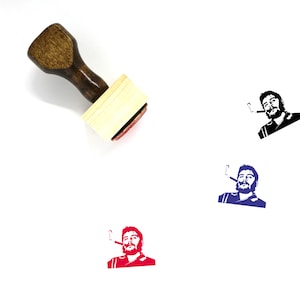 Che Guevara Wooden Rubber Stamp No. 3