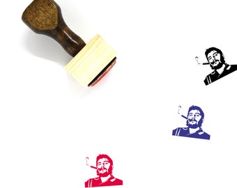 Che Guevara Wooden Rubber Stamp No. 3