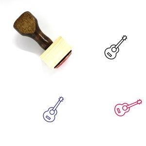 Classical Guitar Wooden Rubber Stamp No. 1