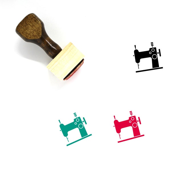 Sewing Machine Wooden Rubber Stamp No. 97