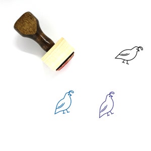 Quail Wooden Rubber Stamp No. 2