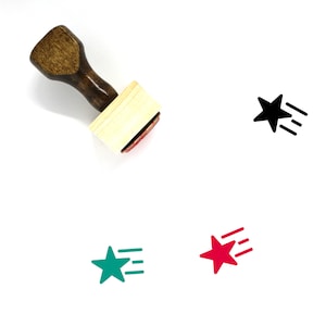 Stern aus Holz Stempel