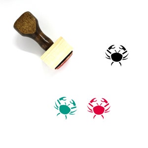 Crab Wooden Rubber Stamp No. 61