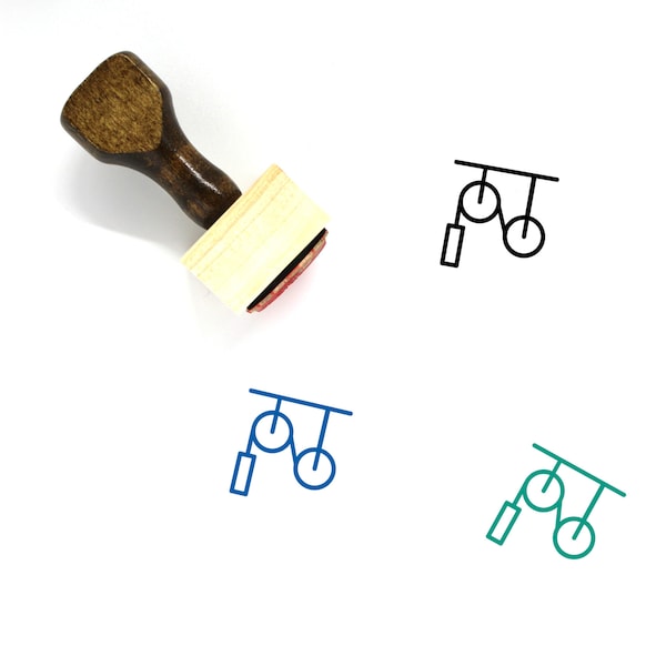 Lever Wooden Rubber Stamp