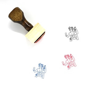 Dionysus Wooden Rubber Stamp No. 2