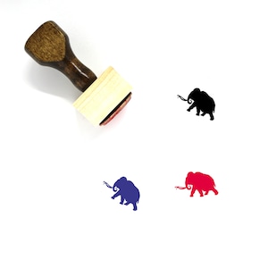 Mammoth Wooden Rubber Stamp No. 4