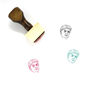 Donald Trump Wooden Rubber Stamp