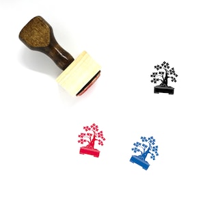 Bonsai Wooden Rubber Stamp No. 42