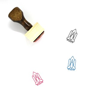 Space Shuttle Stempel aus Holz