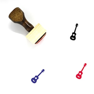 Ukulele Wooden Rubber Stamp