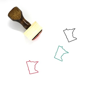 Minnesota Wooden Rubber Stamp No. 6