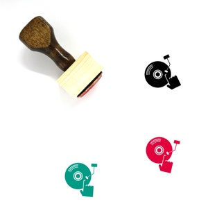 Dj Wooden Rubber Stamp No. 32