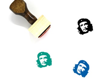 Che Guevara Wooden Rubber Stamp No. 4