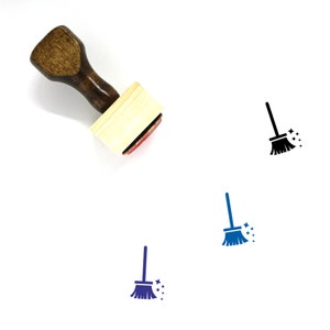 Sello de goma de madera de escoba No. 34