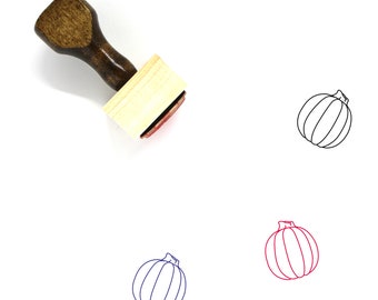 Pumpkin Wooden Rubber Stamp No. 160
