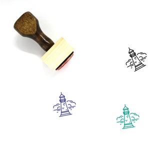 Lighthouse Wooden Rubber Stamp No. 34