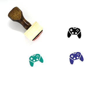 Gamepad sello de goma de madera Nº 68