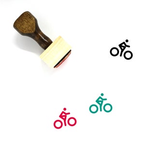 Fahrrad Stempel aus Holz