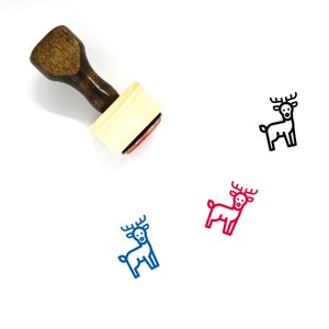 Sello de caucho de madera de reno No. 144