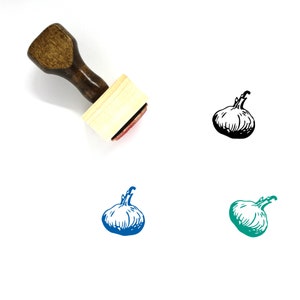 Onion Wooden Rubber Stamp No. 76