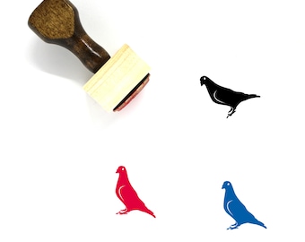 Pigeon Wooden Rubber Stamp