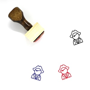 Pirate Wooden Rubber Stamp No. 85
