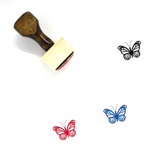 Butterfly Wooden Rubber Stamp No. 147