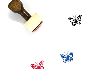 Butterfly Wooden Rubber Stamp No. 147