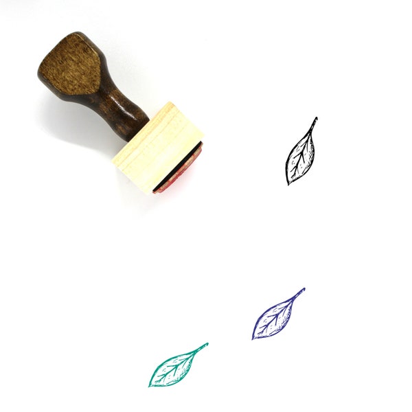 Leaf Rubber Stamp Etsy