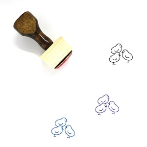 Chick Wooden Rubber Stamp No. 185