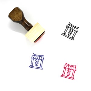 Kaminarimon Gate Wooden Rubber Stamp No. 1