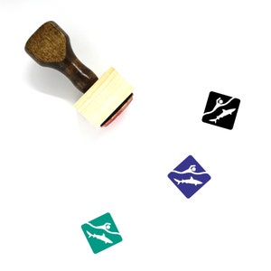 Hai Warnung Holz Stempel Nr. 18