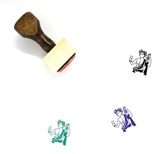 Dionysus Wooden Rubber Stamp No. 1
