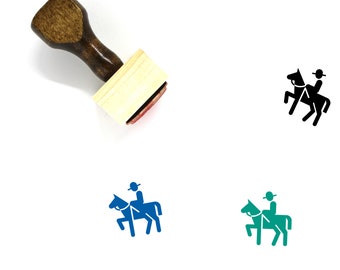 Cowboy Wooden Rubber Stamp No. 23