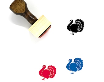 Turkey Wooden Rubber Stamp