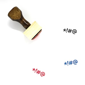 Bleep Holz Stempel Nr. 1
