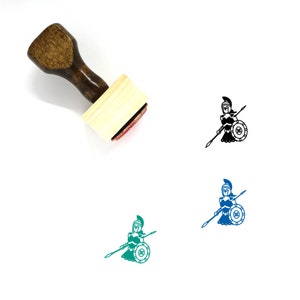 Athena Wooden Rubber Stamp No. 3