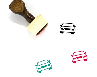 Automobile Wooden Rubber Stamp No. 2