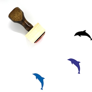 Delfin aus Holz Stempel