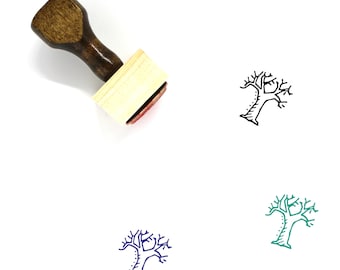 Tree Wooden Rubber Stamp No. 515