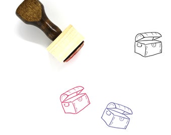 Treasure Wooden Rubber Stamp No. 48