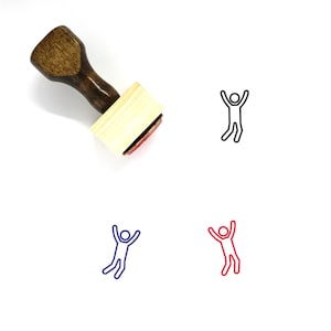 Jump Wooden Rubber Stamp No. 70