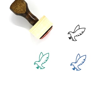 Eagle Wooden Rubber Stamp No. 165