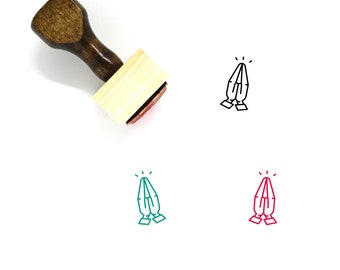 Pray Wooden Rubber Stamp No. 22