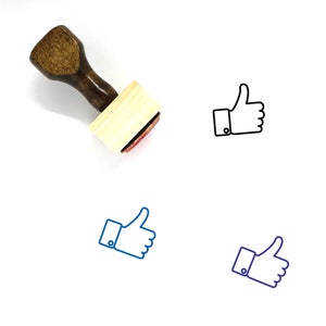 Daumen hoch aus Holz Stempel