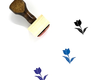 Tulip Wooden Rubber Stamp No. 62